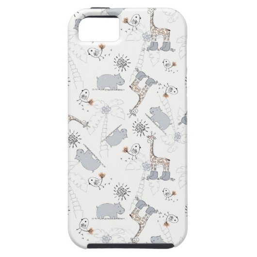 patroon 2 doedelen Case-Mate iPhone case (Achterkant)