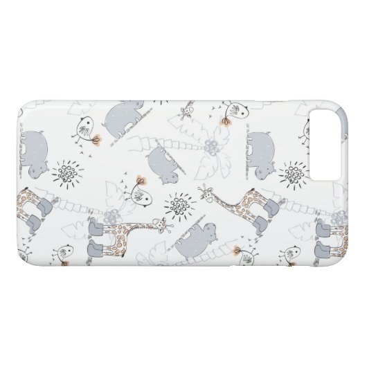 patroon 2 doedelen Case-Mate iPhone case (Achterkant (Horizontaal))