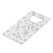 patroon 2 doedelen creditkaart flessenopener (Achterkant Gekanteld)