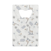 patroon 2 doedelen creditkaart flessenopener (Achterkant)