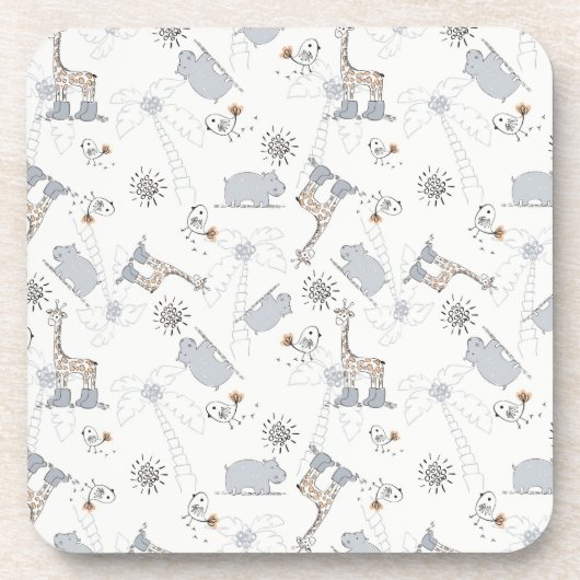 patroon 2 doedelen drankjes onderzetter (Voorkant)