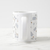 patroon 2 doedelen grote koffiekop (Achterkant)