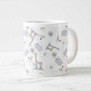 patroon 2 doedelen grote koffiekop