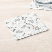 patroon 2 doedelen kartonnen onderzetters (Schuin)