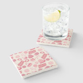 patroon 2 stenen onderzetter (Zijkant)