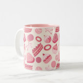 patroon 2 tweekleurige koffiemok (Voorkant links)