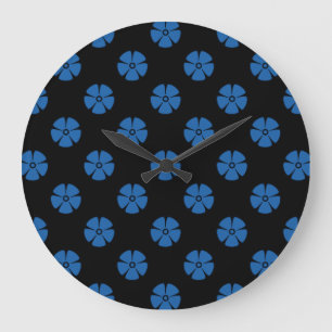 Patroon 2 van de bloem Verblindend Blauw Grote Klok