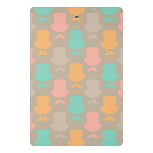 Patroon 2 van de snor mini klembord (Achterkant)