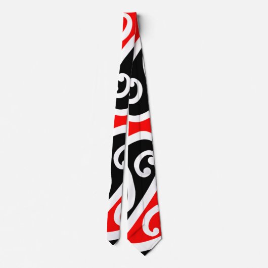 Patroon 2 van Kowhaiwhai van Maori Stropdas (Achterkant)