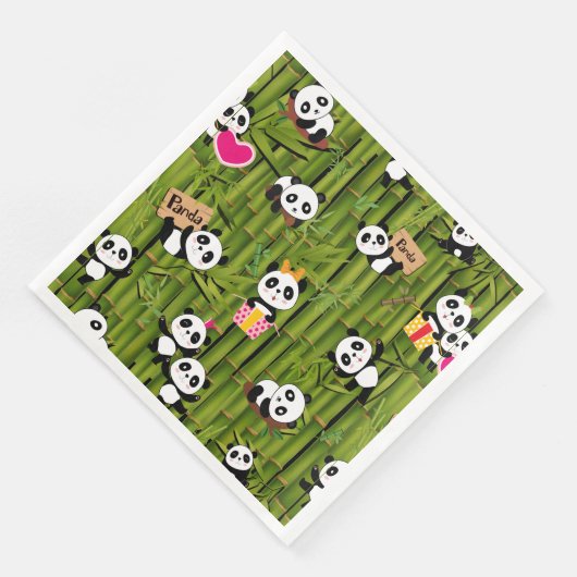 Patroon 2 van Panda Servet (Hoek)