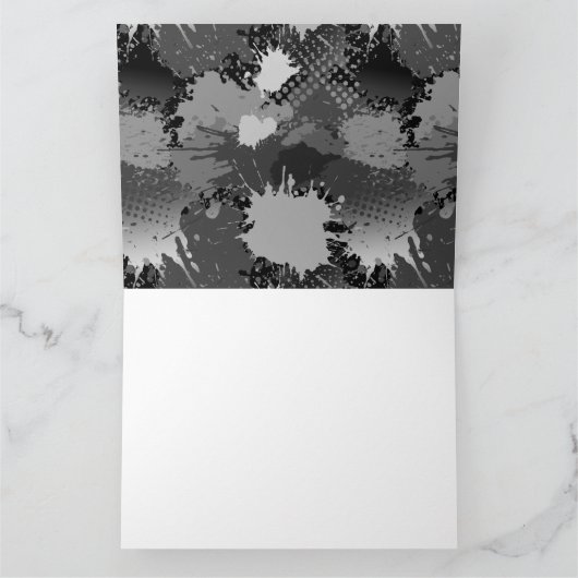 Patroon 2 verf bedankkaart (Binnen)