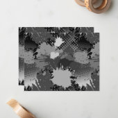 Patroon 2 verf notitiekaartje (Voorkant / Achterkant in situ)