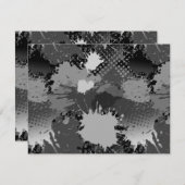 Patroon 2 verf notitiekaartje (Voorkant / Achterkant)