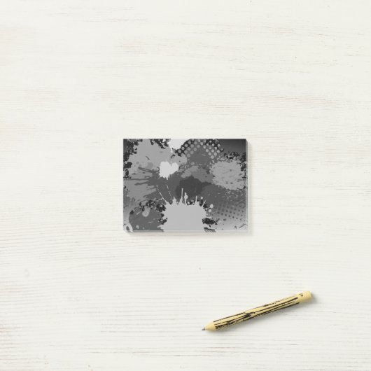Patroon 2 verf post-it® notes (Op bureau)