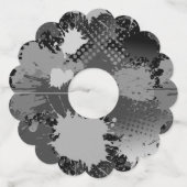 Patroon 2 verf wijnglaslabel (Achterkant)