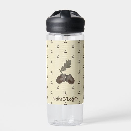 patroon_3_eikel_1 waterfles (Voorkant)