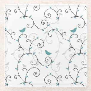 patroon 3 glazen onderzetter