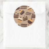 patroon 3 ronde sticker (Tas)