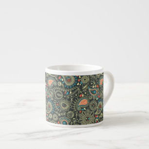 Patroon 3 van Paisley Espresso Kop