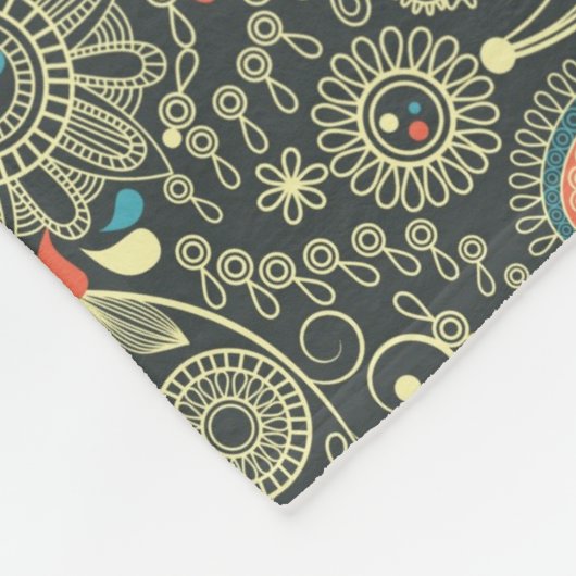 Patroon 3 van Paisley Fleece Deken (Hoek)