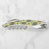 Patroon 3D Illusion Squares Kurkentrekker (Achterkant)