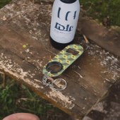 Patroon 3D Illusion Squares Mini Flessenopener