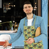 Patroon 3D Illusion Squares Schort