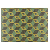 Patroon 3D Illusion Squares Snijplank (Voorkant)