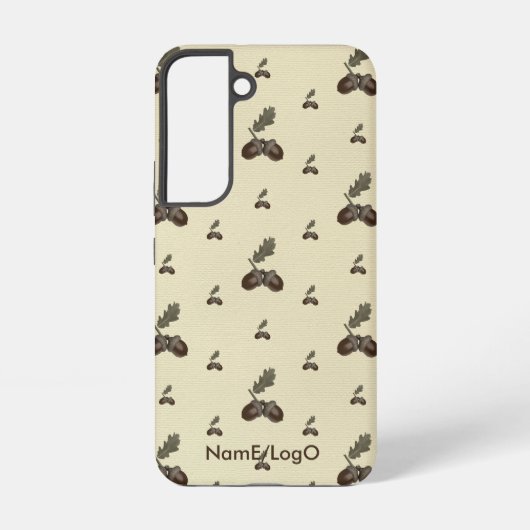 Patroon_4_Eikel_2 Samsung Galaxy Hoesje (Achterkant)