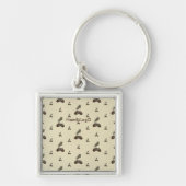 Patroon_4_Eikel_2 Sleutelhanger (Voorkant)
