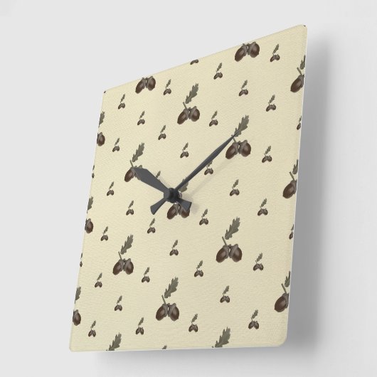 Patroon_4_Eikel_2 Vierkante Klok (Hoek)