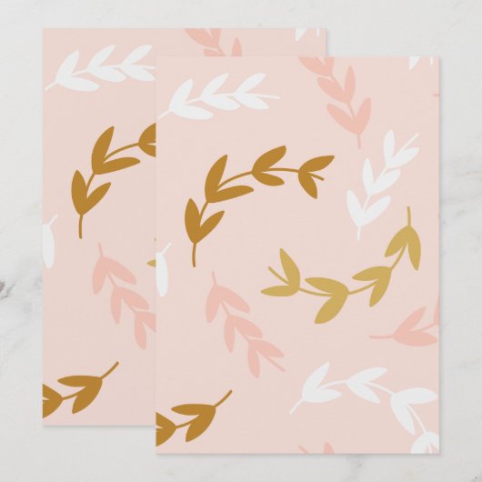 Patroon 4 leest bedankkaart (Voorkant / Achterkant)