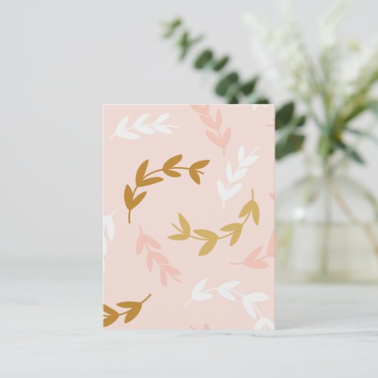 Patroon 4 leest feestdagenkaart (Staand voorkant)