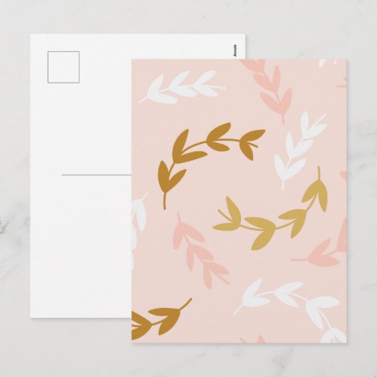 Patroon 4 leest feestdagenkaart (Voorkant / Achterkant)