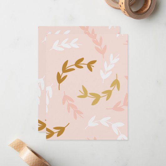 Patroon 4 leest notitiekaartje (Voorkant / Achterkant in situ)