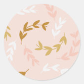 Patroon 4 leest ronde sticker (Voorkant)