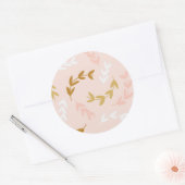 Patroon 4 leest ronde sticker (Envelop)