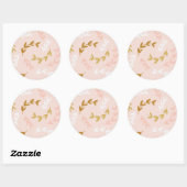 Patroon 4 leest ronde sticker (Vel)