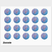 Patroon 4 ronde sticker (Vel)