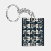 patroon_5_bloem_1 acryl sleutelhanger (Voorkant Links)
