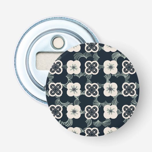 patroon_5_bloem_1 button flesopener (Voorkant)
