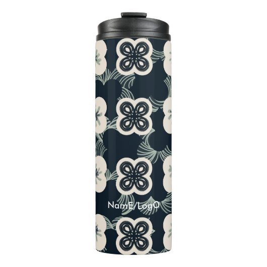 patroon_5_bloem_1 thermosbeker (Voorkant)