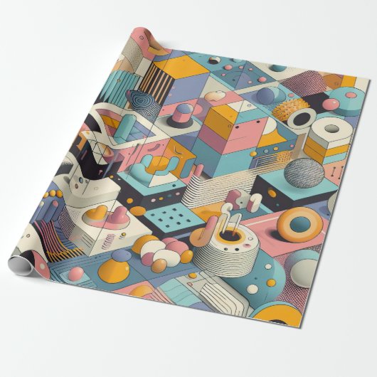 Patroon 5 cadeaupapier (Uitgerold)