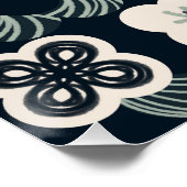 patroon_5_flower_1 glanzend poster (Hoek)
