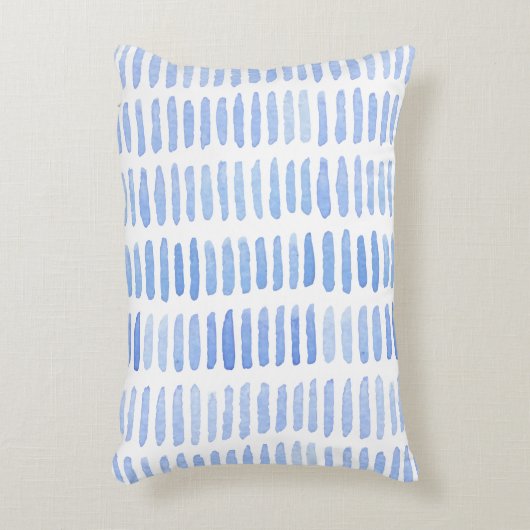 Patroon 65 Blauw Accent Kussen (Voorkant(Verticaal))