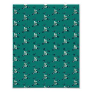 Patroon_6_Ducks, een vriendin van een meisje Foto Afdruk