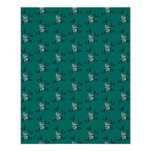 patroon_6_ducks, een vriendin van een meisje, glan perfect poster