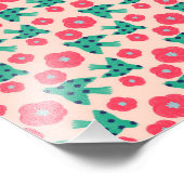 Patroon_8_Camellia en vogel_2 Foto Afdruk (Hoek)