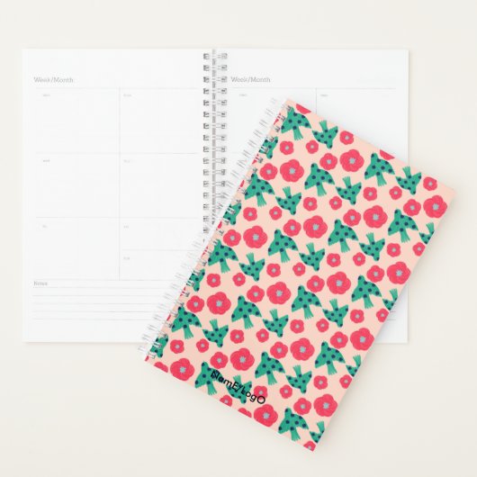 Patroon_8_Camellia en vogel_2 Planner (Display)