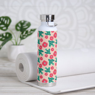 Patroon_8_Camellia en vogel_2 Waterfles